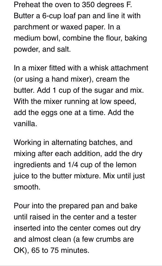 Lemon Pound Cake