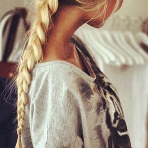 No time to curl? Just braid your hair before bed and you will wake up with wavy hair 