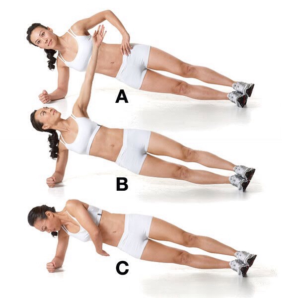 MOVE 6
Advanced Workout: Side Plank with Rotation
