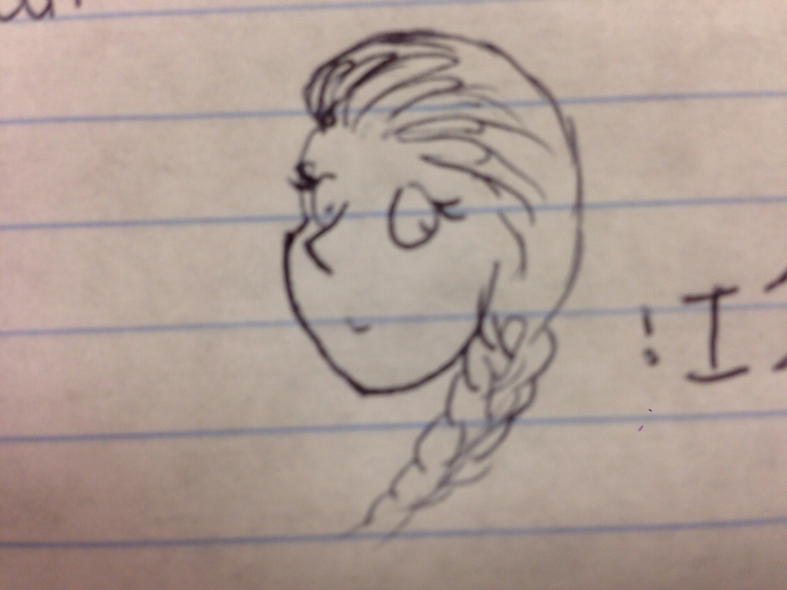 Braid your hair to the side! It's quick and cute!