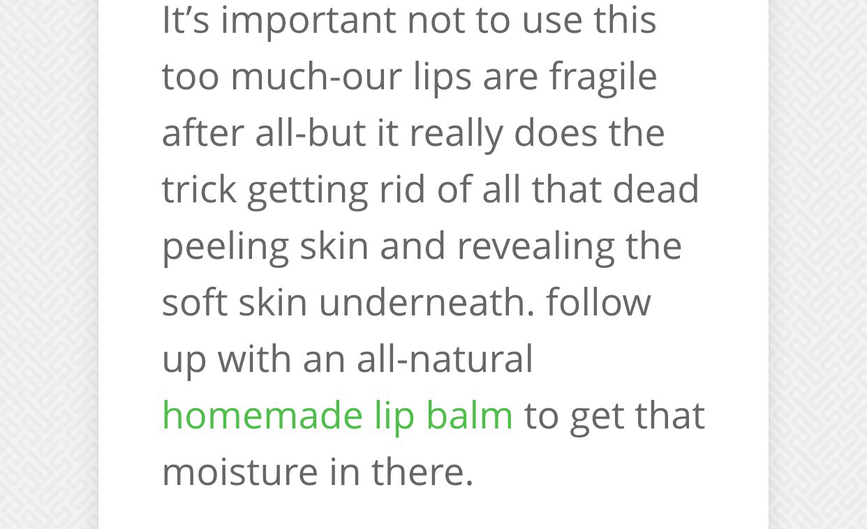How To Make A Sugar Lip Exfoliating Scrub