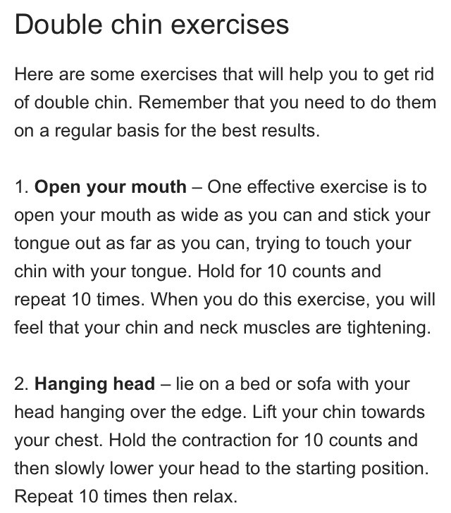 Get Rid Of Your Double Chin With These 5 Exercises!