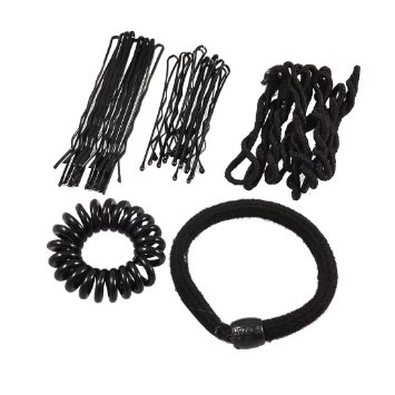 bobby pins and hair ties... 
the most common things that can be lost. throw in spares. 