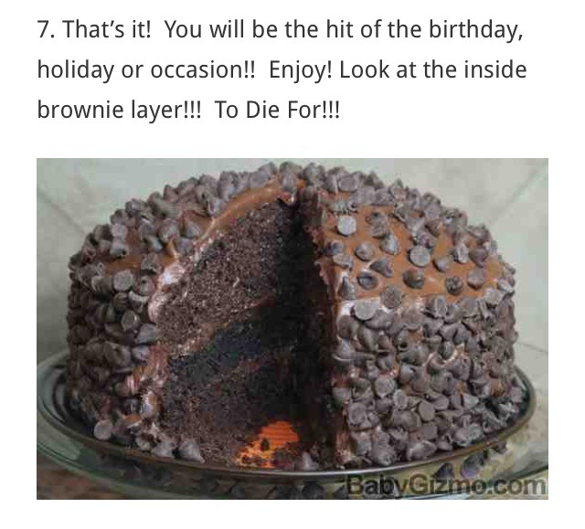 Amazing Chocolate Brownie Cake (: