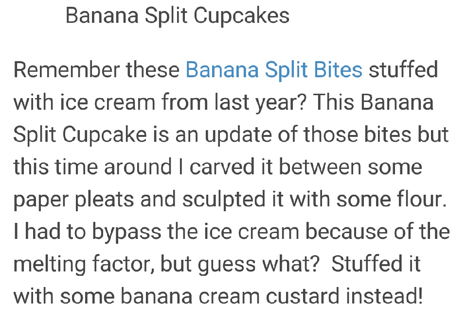 Banana Split Cupcakes 
