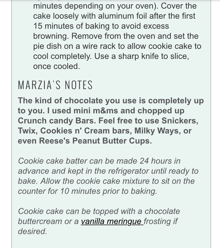 Cookie Cake