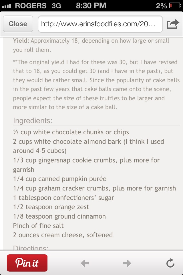 Pumpkin Cream Cheese Truffles!