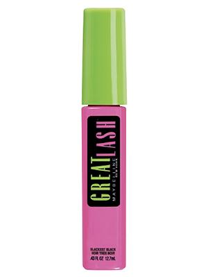 3. Low-Maintenance Mascara
For your first time using mascara, you don't want one of the super-complicated kinds that, like, vibrates as you apply. So, look for something simple that you can quickly swipe on and go--for this, Maybelline Great Lash is an awesome choice.