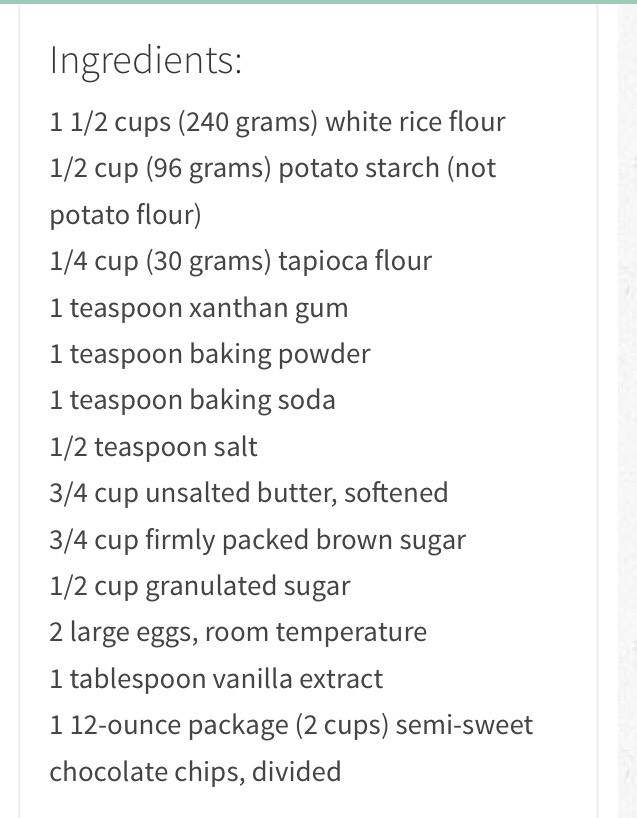 Gluten Free Chocolate Chop Cookies 