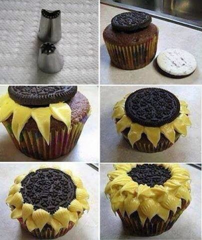 Yummy Flower Cupcakes 
