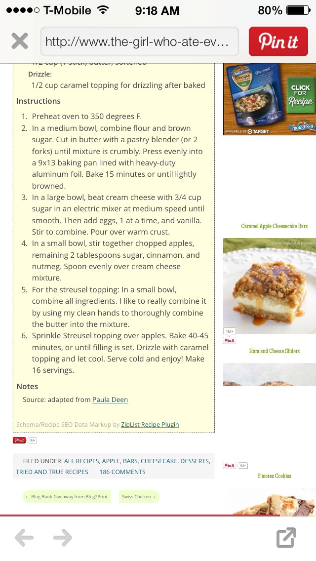 🎀Caramel Apple Cheesecake Bars!💥 Like 4⃣ More👍👍👍