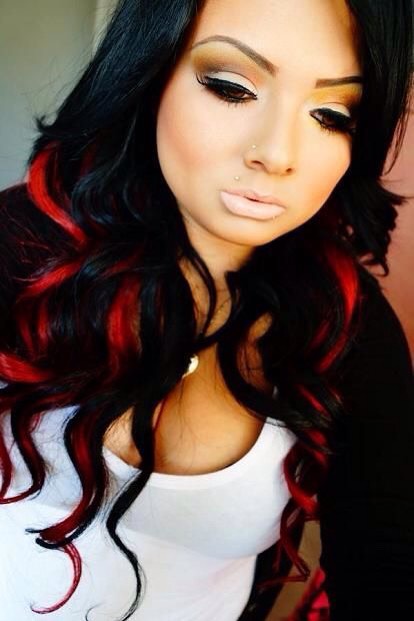 Red And Black Hair Ideas