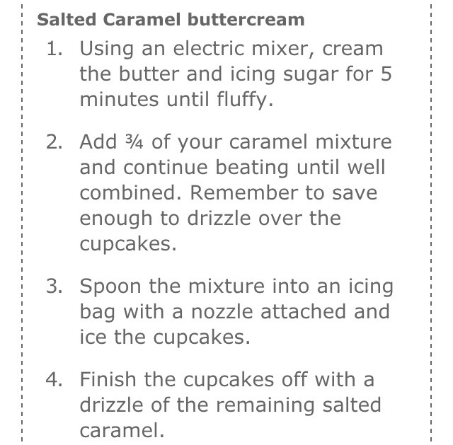 SALTED CARAMEL CUPCAKES!