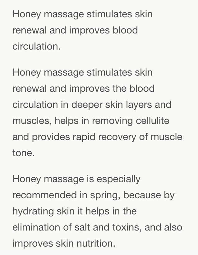 Get Rid Cellulite With Honey Massages. 