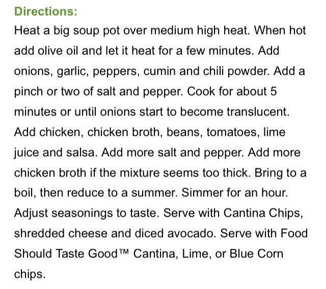 🍴Chicken White Bean Chili!🍴