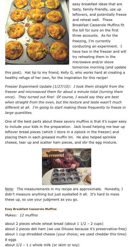 Easy Quick Breakfast Muffins 