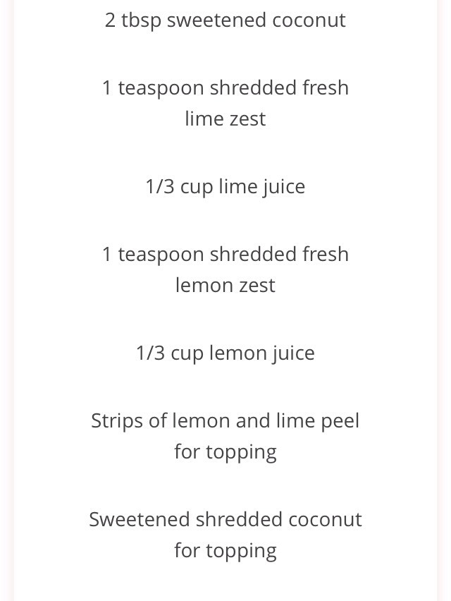 " Delicious Coconut Lemon-Lime Bars"😋