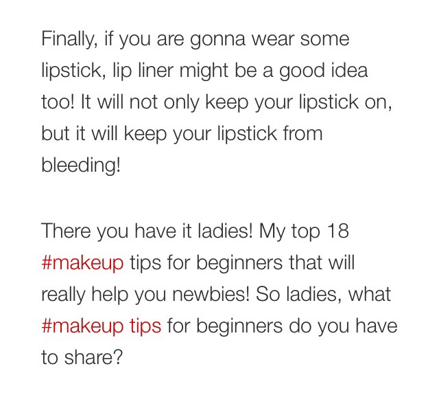 makeup tips for beginners💋