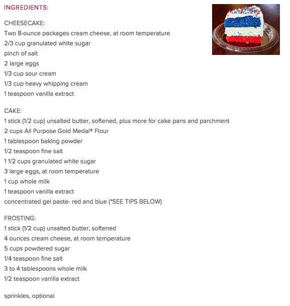 Red, White & Blue Cheesecake #tipIt Yum Summer!