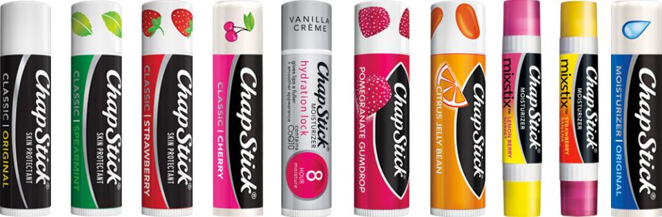 Lip Balm (drinking water and keeping everything moisturized is essential)
