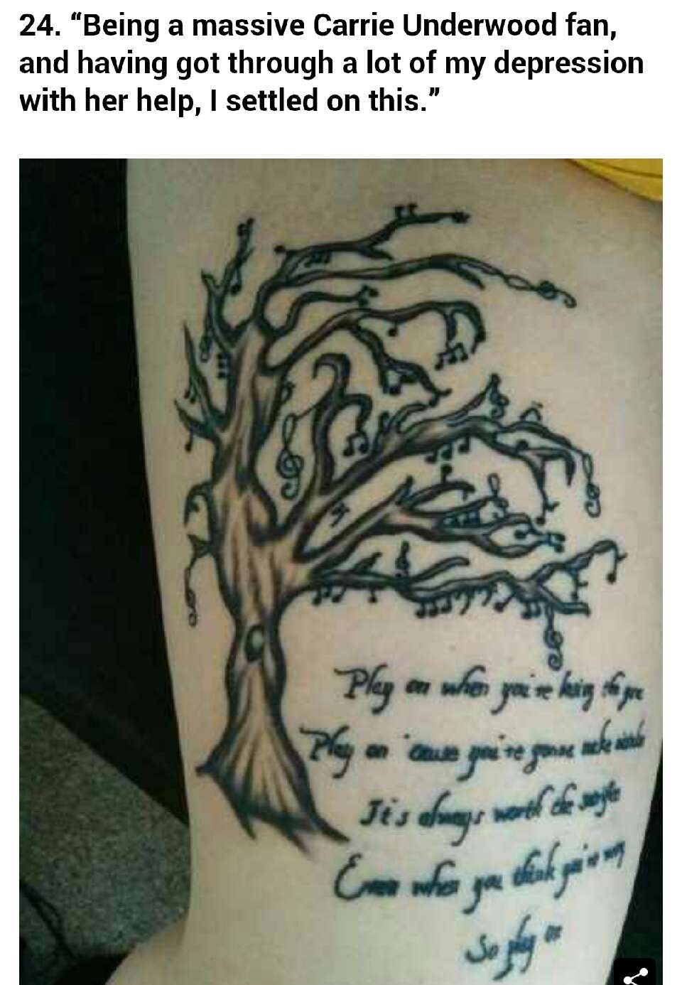 26 Inspiring Tattoos  All Music Lovers Will Appreciate!
