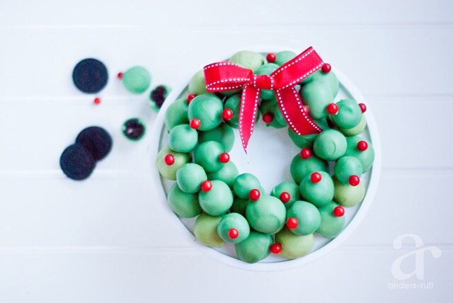 Oreo Cookie Balls Wreath Recipe For Holiday Season. With Step By Step Instructions 🎄😊