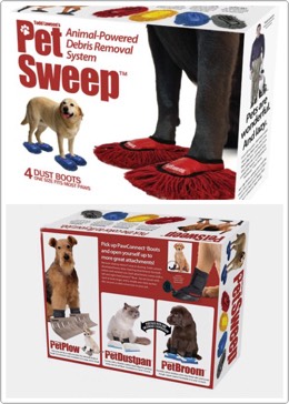 39. Pet Sweep
The Pet Sweep assigns your pets an important job, to clean the house and spend some energy figuring out how to walk in these mop sandals.
$8.00