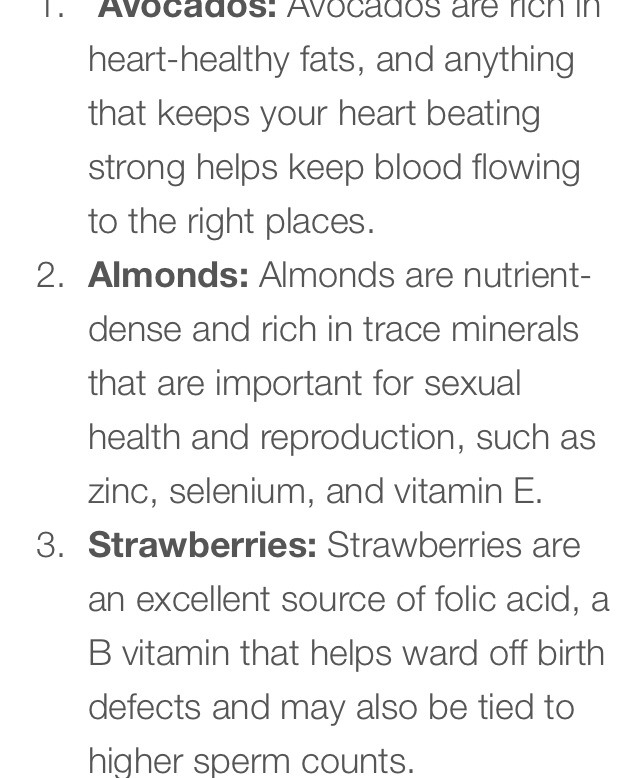 Foods For Sex