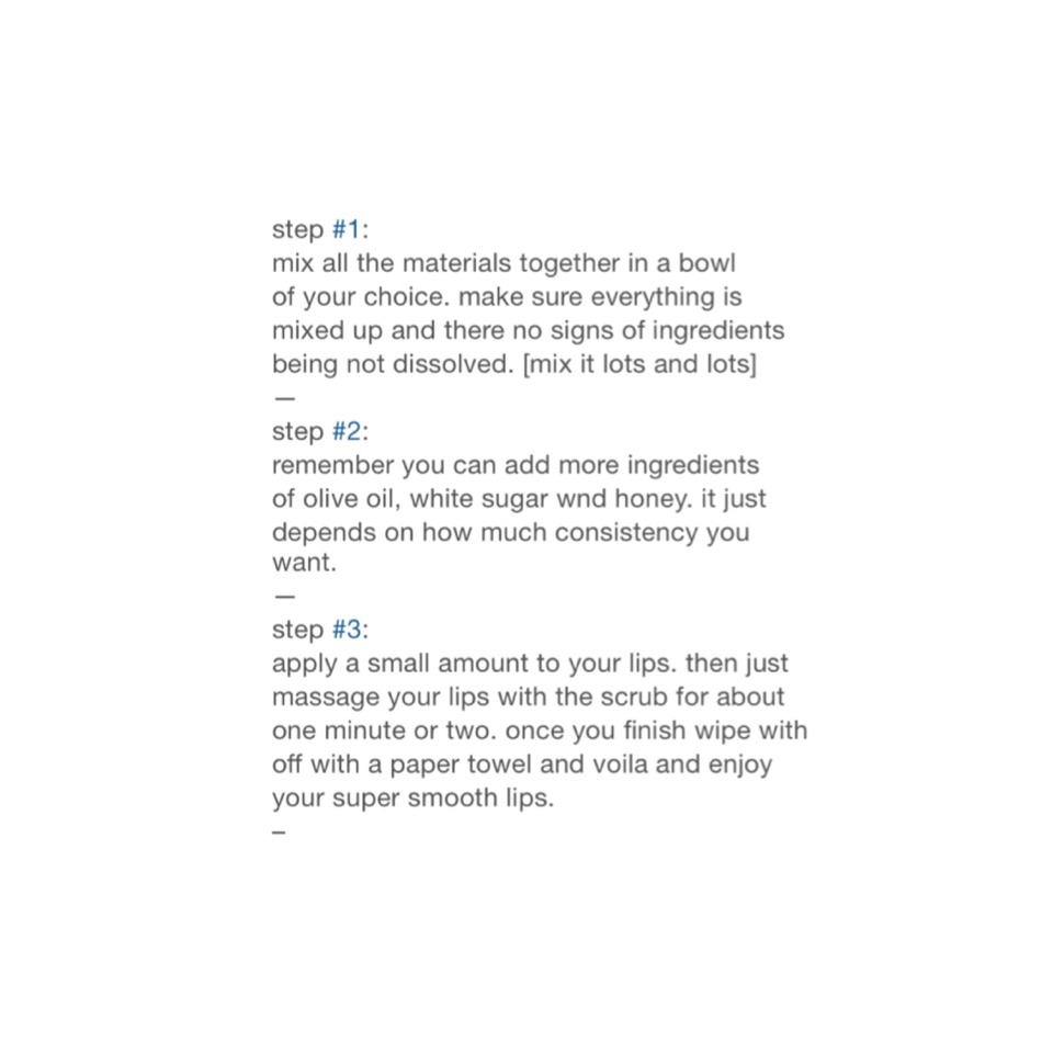 Homemade Lip Scrub (DIY)