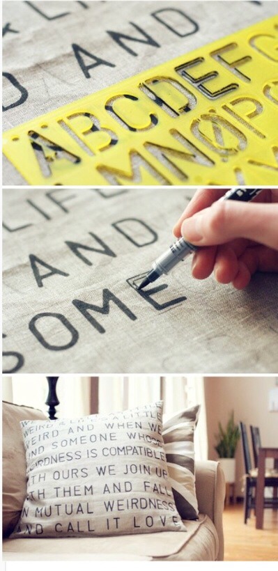 I'm guessing the pen is permanent. If you could get this to work it would like really cool on your bed or couch. 