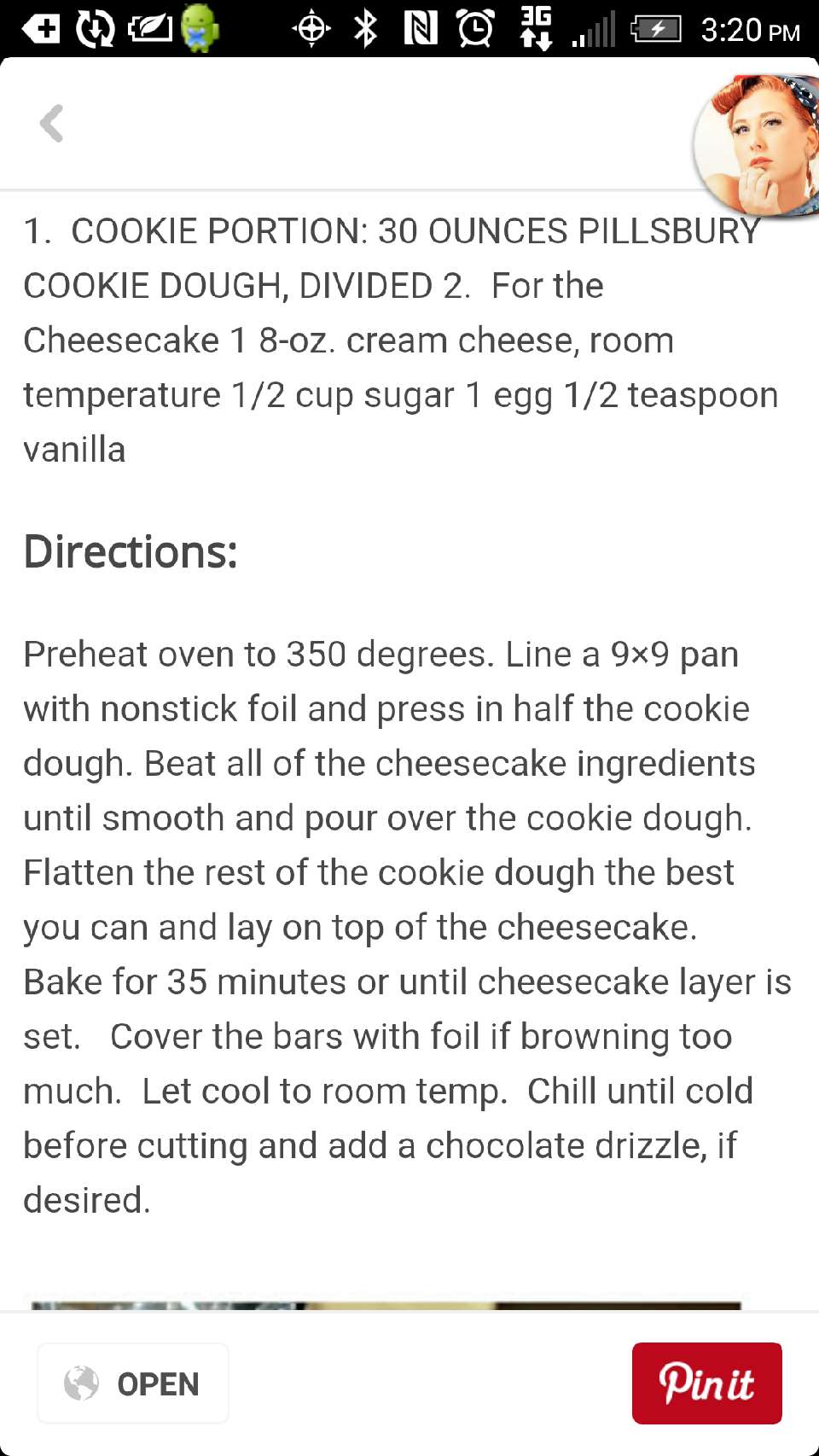 Chocolate Chip Cheesecake Stuffed Bars