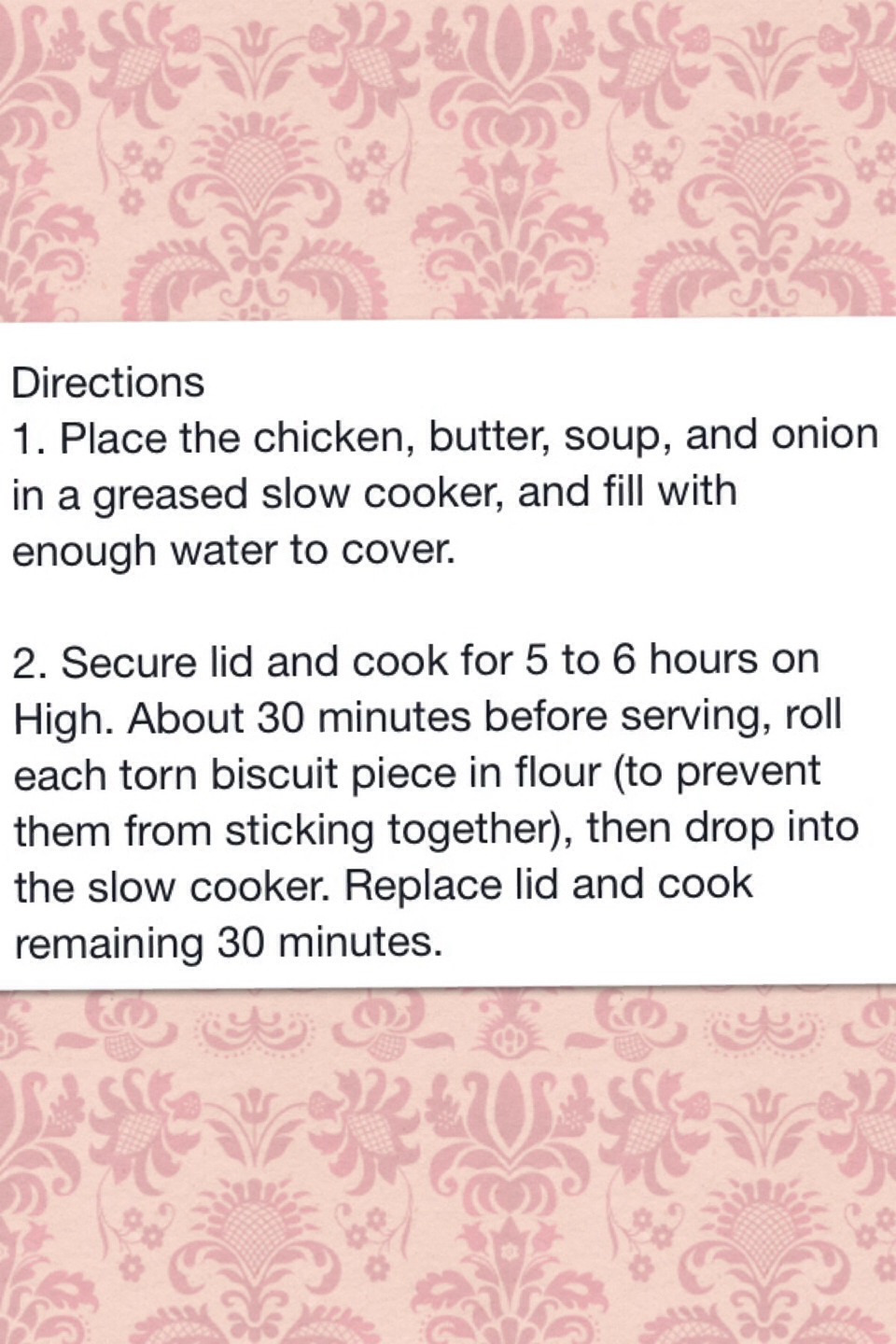 Slow Cooker Chicken And Dumplings 