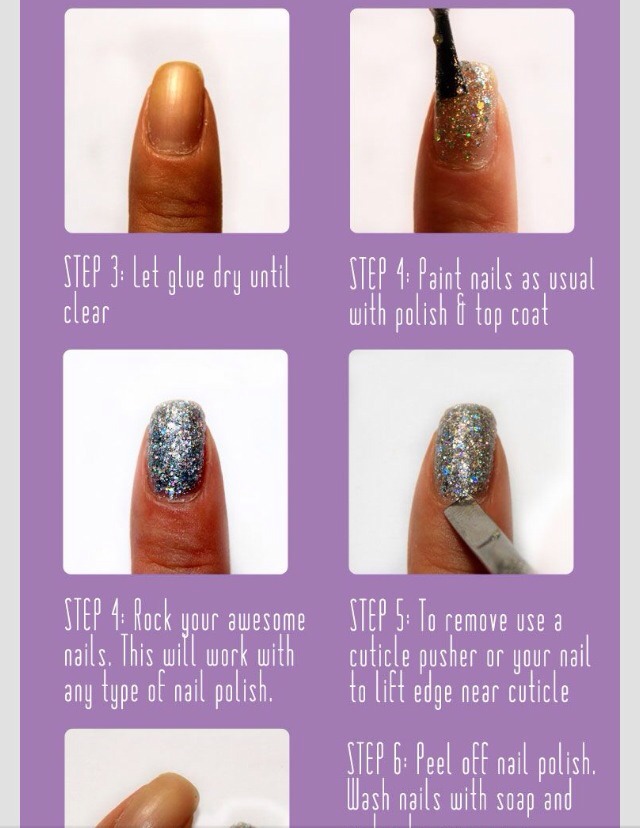 ❤️Amazing Trick To Get Glitter Polish Off❤️