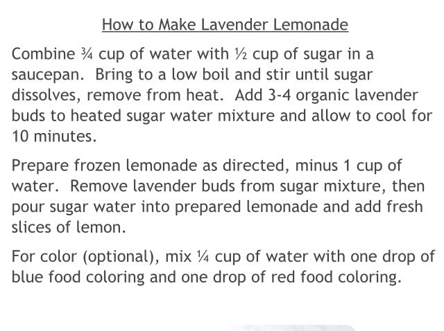 Lavender Lemonade