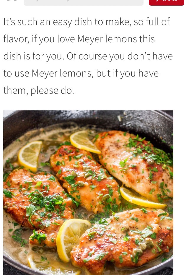 Lemon Chicken Piccata