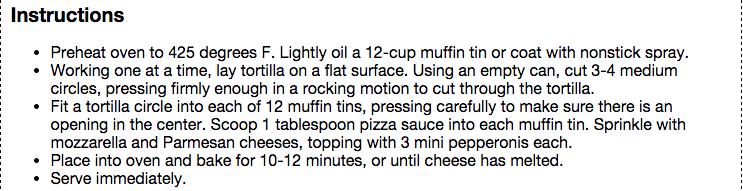 Mini Deep Dish Pizzas
