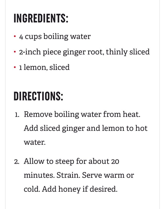 Lemon Ginger Tea #SpringForward 