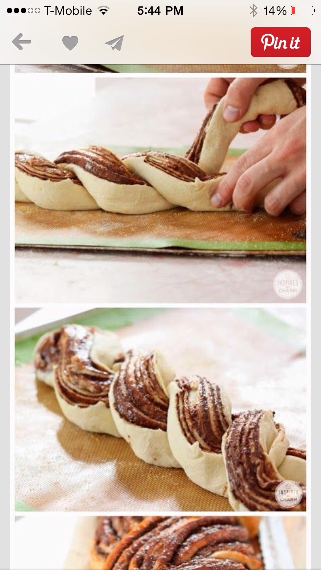 Braided Nutella Bread😍