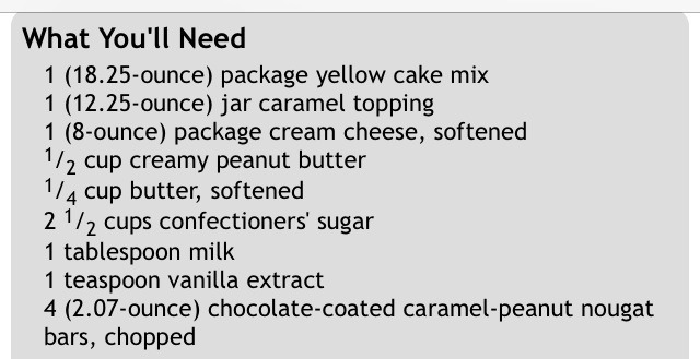 Candy Bar Cake