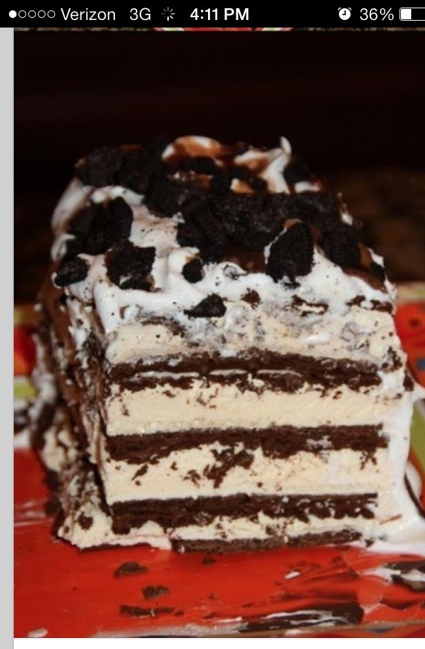 No Bake Ice Cream Cake! 