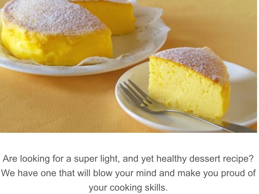 Super Simple THREE Ingredient Japanese Cheesecake! 😋