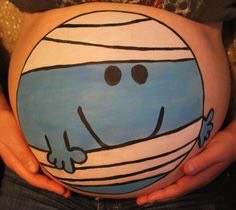 Face And Body Painting: Baby Bump. 