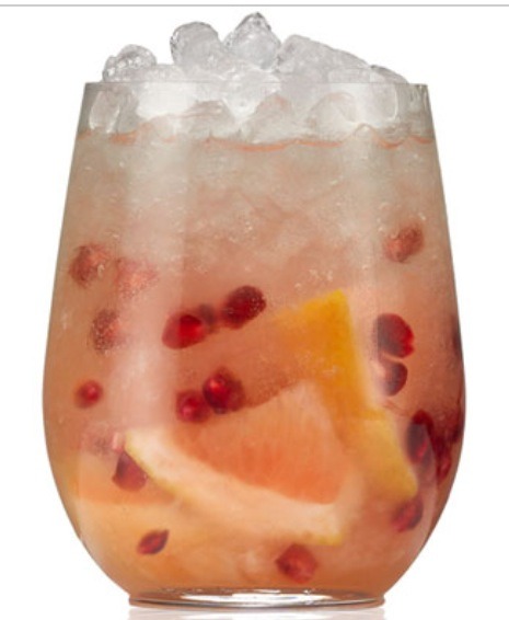 Crimson Crush
1.5 oz (BELVEDERE)RED vodka
½ oz St Germain Elderflower liqueur
3 bar spoons of pomegranate seeds
4 chunks pink grapefruit
Muddle pomegranate seeds and grapefruit with the elderflower liqueur. Add Belvedere and top with crushed ice. Churn.