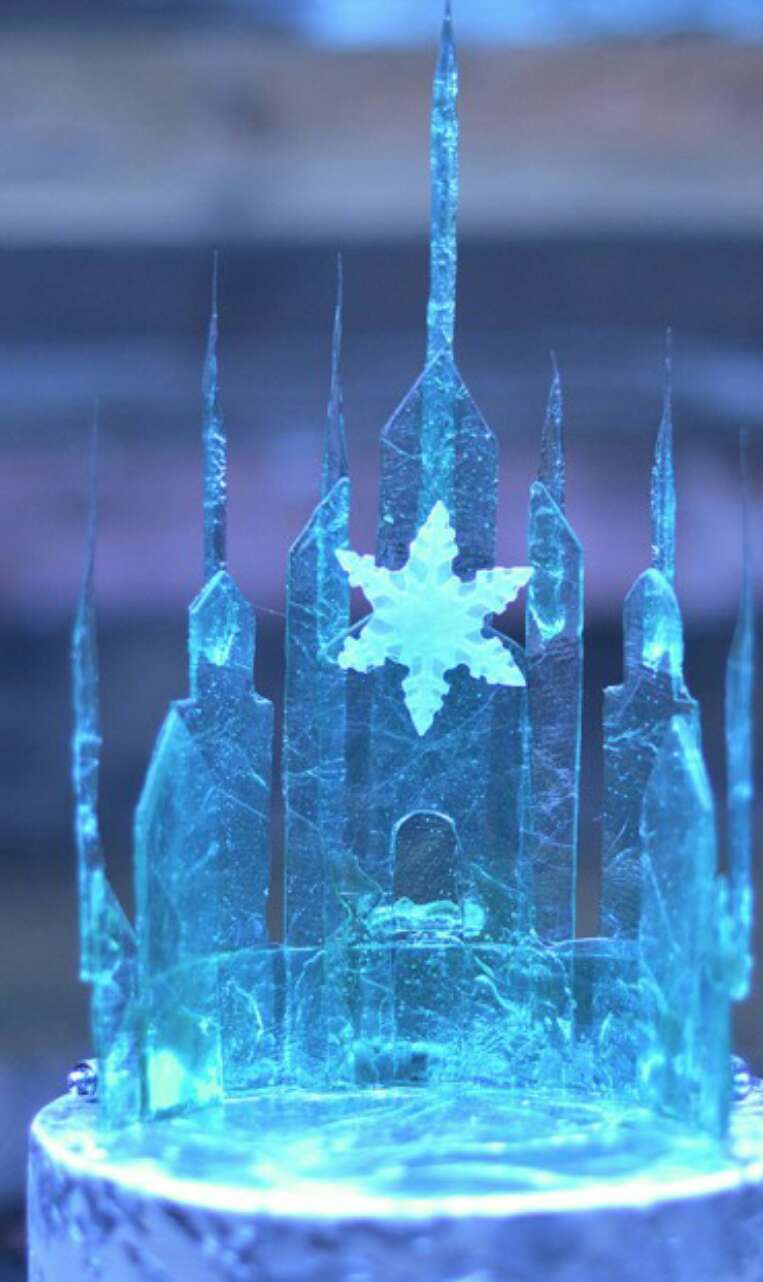 Elsa's Frozen Ice Castle Cake Tutorial!