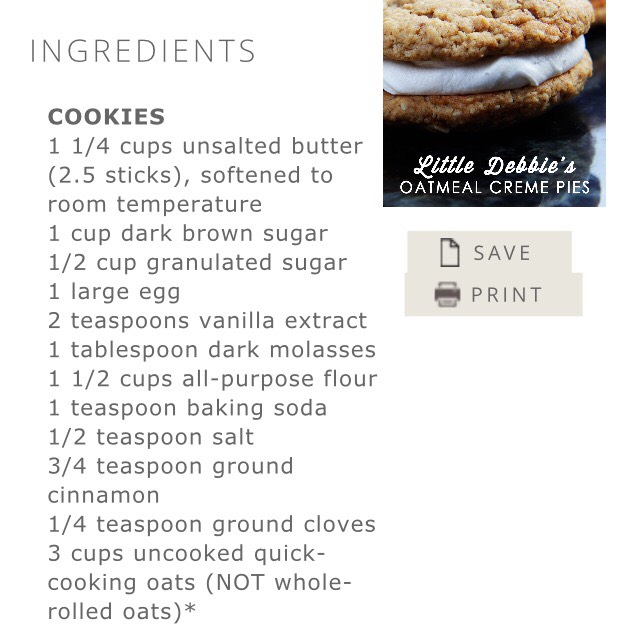 Little Debbie's Oatmeal Creme Pies
