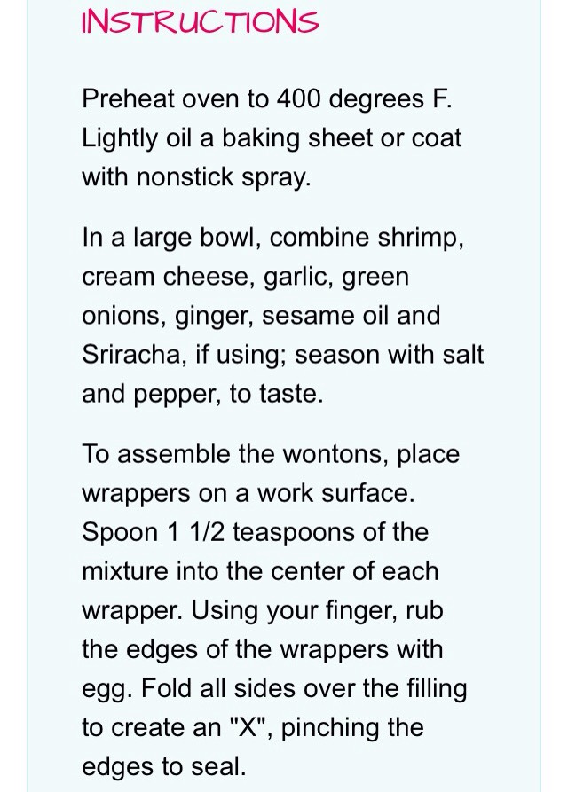Crispy Baked Cream Cheese Wontons 