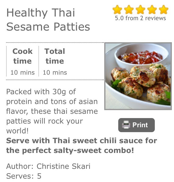 🍴Healthy Thai Sesame Patties! Yum!🍴