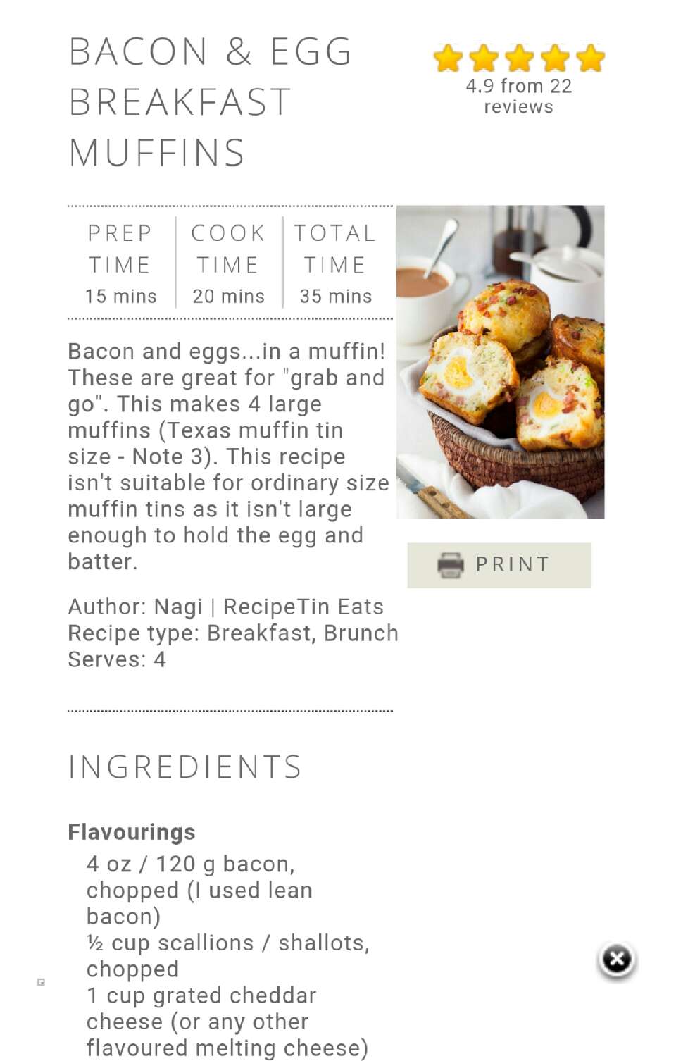 Bacon 🐷🐷 Egg 🍳🍳Breakfast Muffins