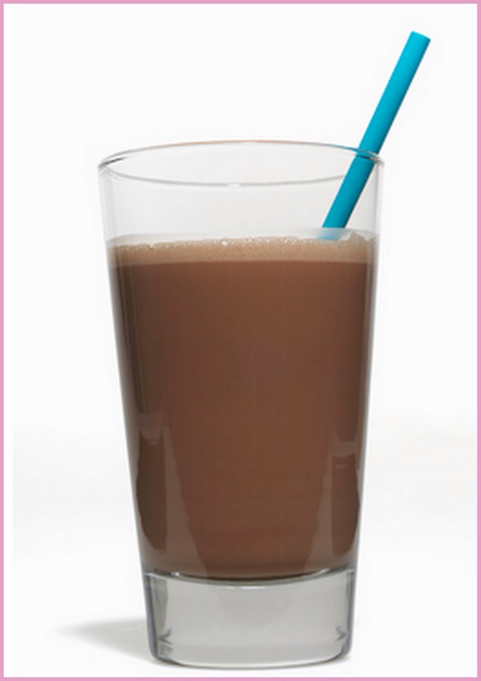 Chocolate milk :)
-6 ounces if skim milk
-2 teaspoons of chocolate syrup