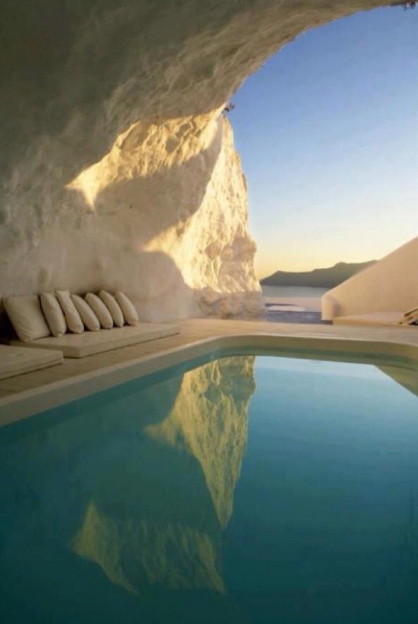 Natural Pool-Santorini, Greece
